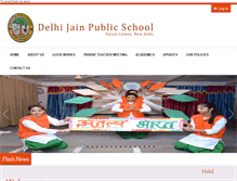 Tablet Screenshot of delhijainschool.com